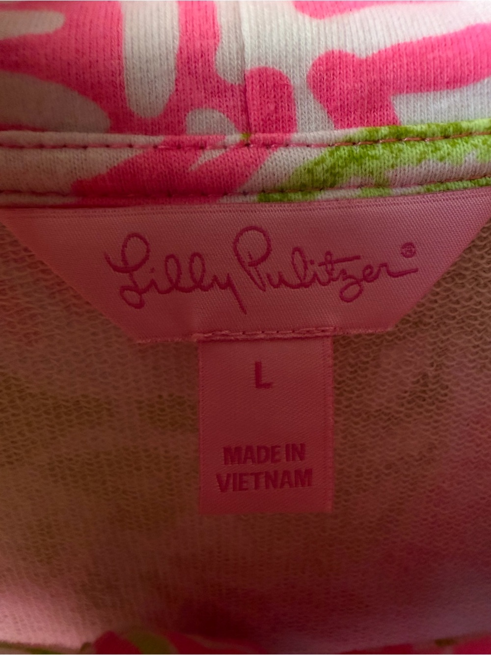 Lilly Pulitzer Captain Popover sweatshirt in the vibrant colors - size large - Picture 4 of 4